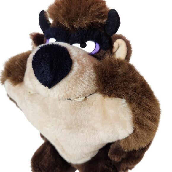 Warner Bros Taz Tasmanian Devil Stuffed Animal Plush Toy Carnival 1989 Vtg 11in - Picture 2 of 8